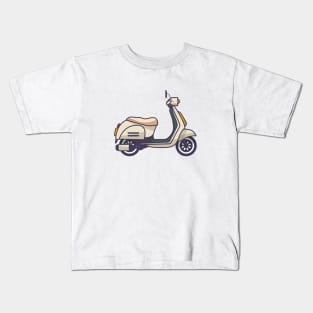 Vespa Scooter white matic Kids T-Shirt